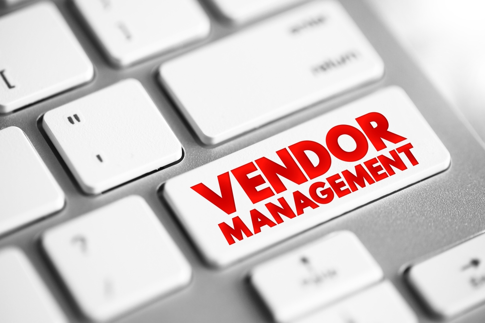 Vendor Management Concept on a Keyboard