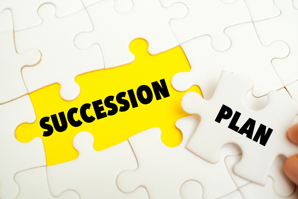 Succession Plan Words on Puzzle Pieces